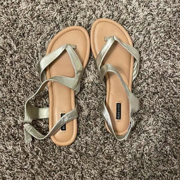 Alex Marie Gold Sandals - Picture 1 of 3
